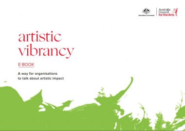 cover of Artistic Vibrancy report with green abstract graphic