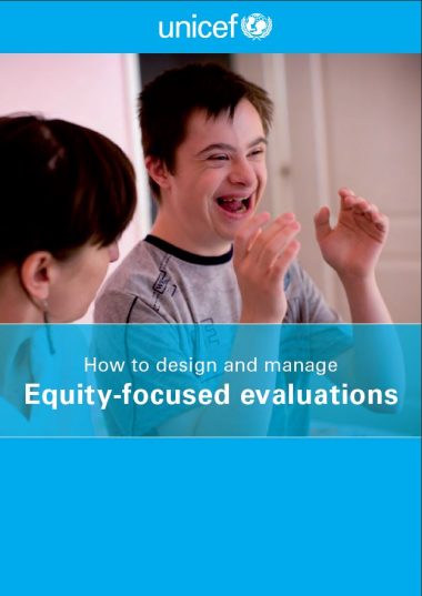 Cover of the UNICEF report showing a young man with an intellectual disability laughing alongside a woman with her head turned away from the camera