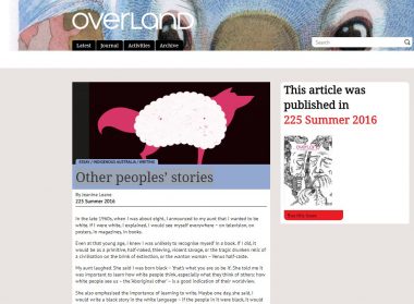 screen shot of Overland website with an illustration of a wolf in sheep's clothing