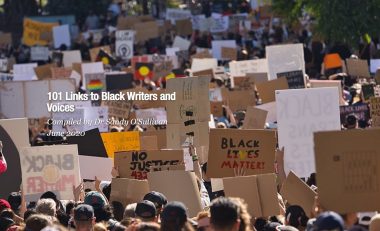 Screenshot of the site showing a Black Lives Matter/Black Deaths in Custody rally