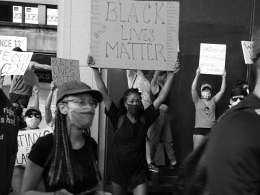 Blog post cover photo: Black Lives Matters protesters.