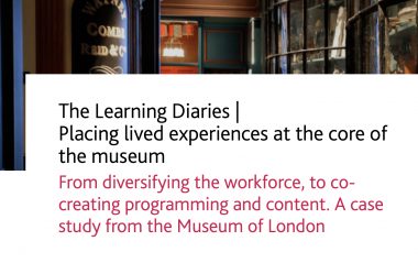 screenshot from the case study website that has the title of the article and a photo of one of the museum exhibits with vintage toyshop signage