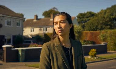 The actor Aoife Hinds in Normal People staring into the distance in the middle frame