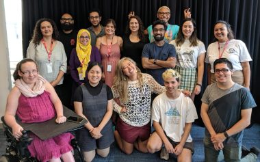 Group photo of participants from diverse backgrounds