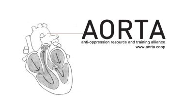 AORTA logo featuring a drawing of a heart