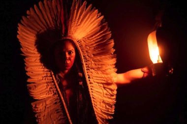 A performer at Brazil's Vivarte