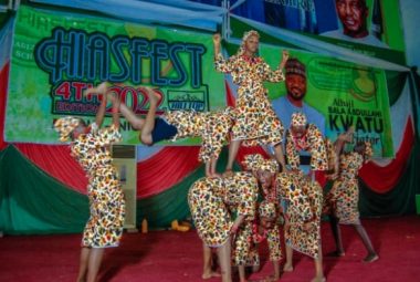 Performers at Nigeria's Hadiza Ibrahim Aliyu Schools Festival